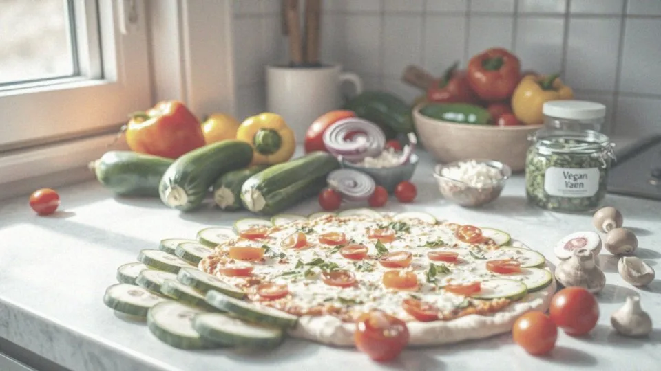 Jak przygotować pizze z cukinii jako wegetariański obiad?