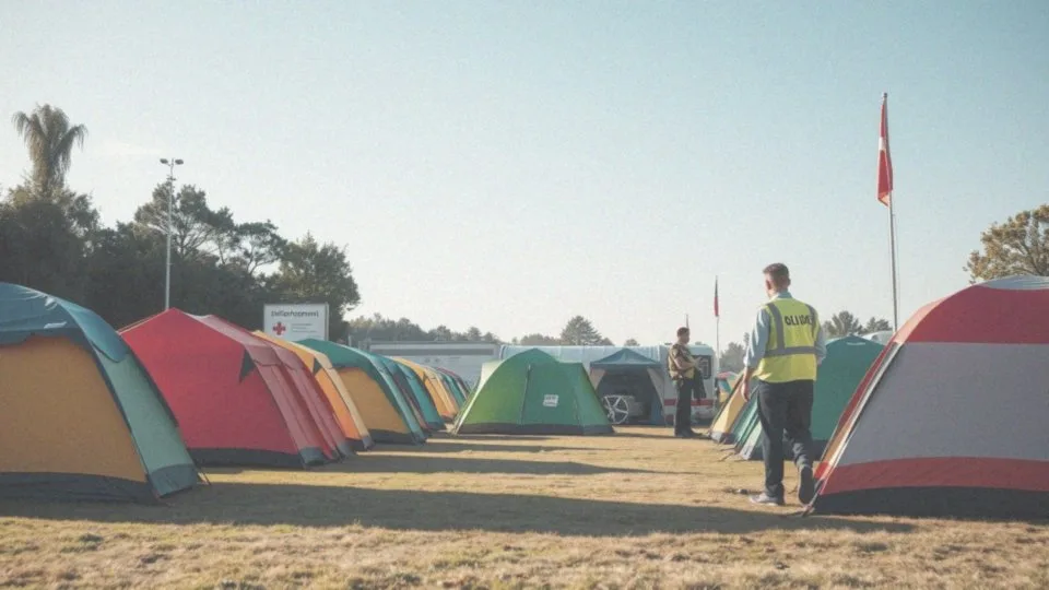 Jakie usługi zapewnia Organizator na Terenu Pola Namiotowego?