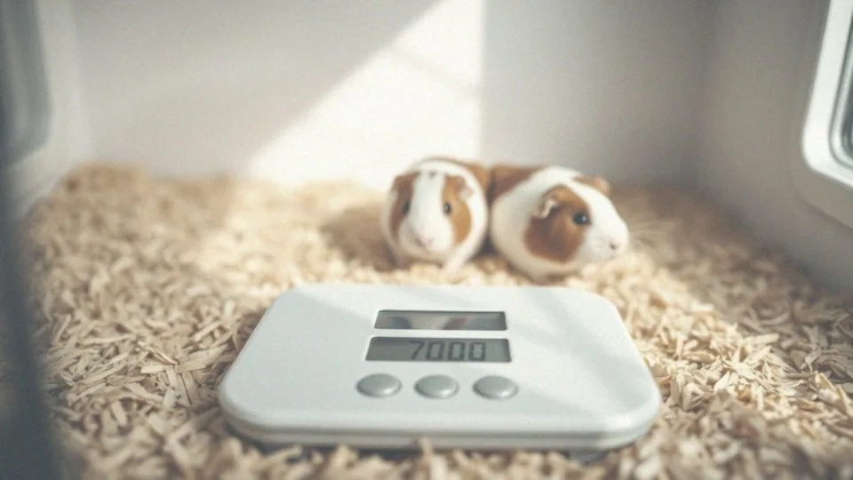 Jakie wahania wagi są normalne dla zdrowej dorosłej świnki morskiej?