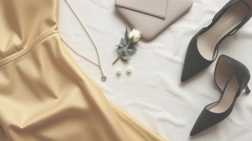 Jakie zasady obowiązują przy wyborze dodatków do złotej sukienki?