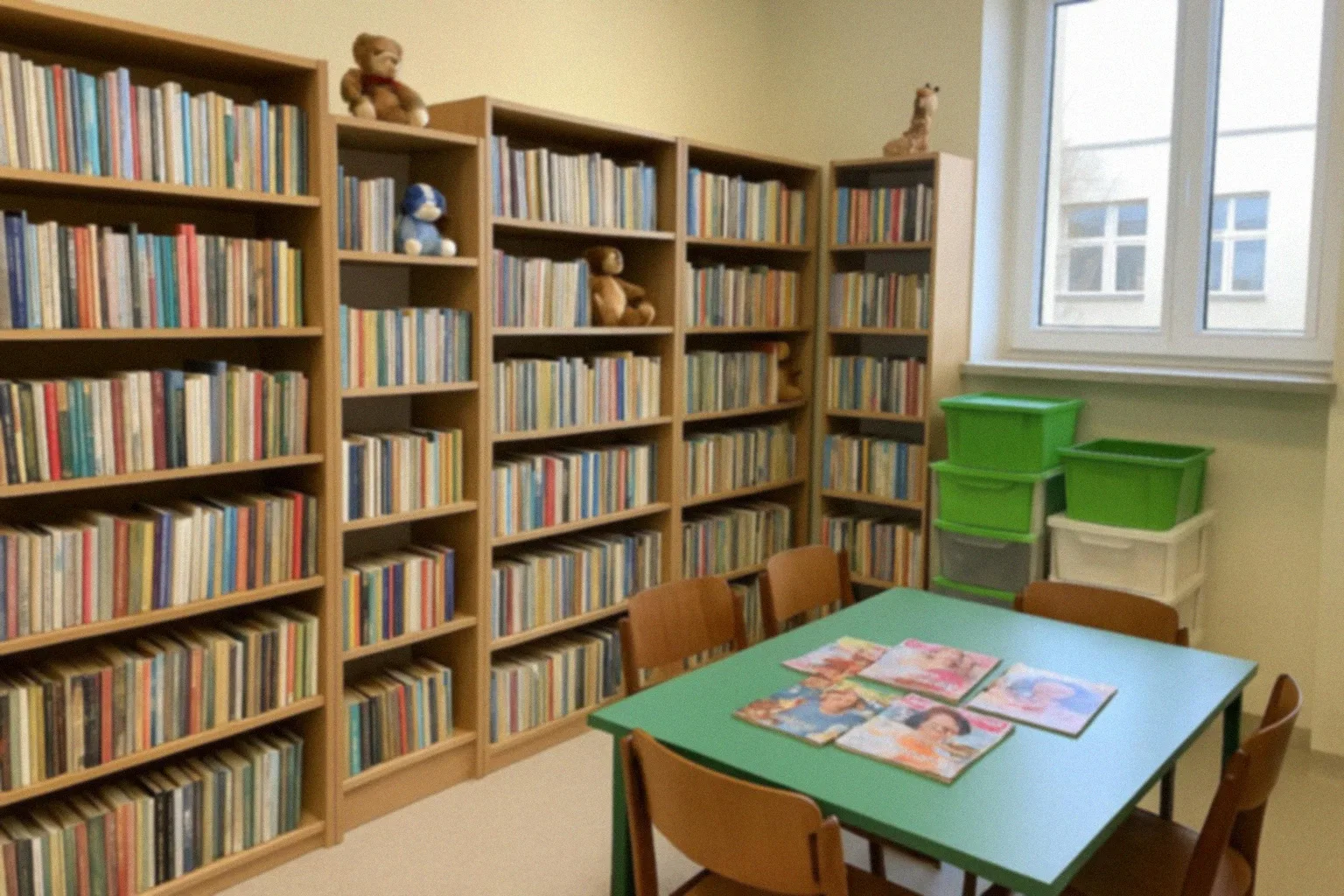 Misiowe spotkanie w bibliotece w Świeciu